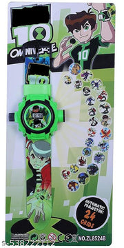 Ben 10 Digital 24 Images Projector Watch for Kids Boys Rubber Material Watch Pack Of 1