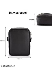 Stylish Sling Cross Body Travel Office Nylon Padded Cross Body Messenger Sling Bag Travel Office One Side Shoulder Bag For Men Women Messenger Men wonen sling Bag  Black  Pack 1