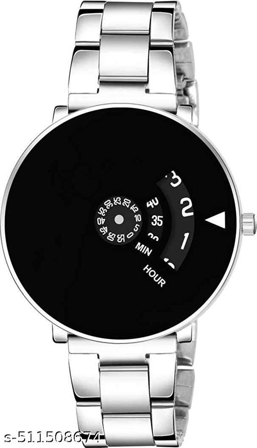 Analog Watch - For Boys-Men & Girls-Women Black Dial Designers Casual Stainless Steel Paidu Unisex Watch For Mens & Boys & Girls & Women